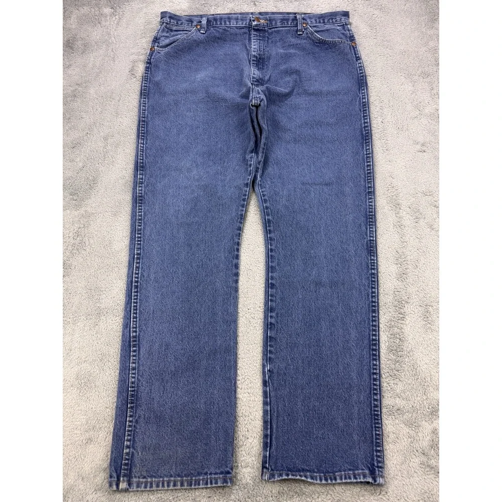 Wrangler Jeans Men 42x34 Blue Cowboy Cut Denim Western 13MWZ‎